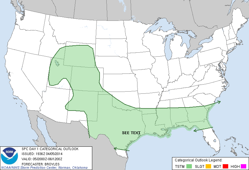 20140405 2000 UTC Day 1 Outlook Graphic