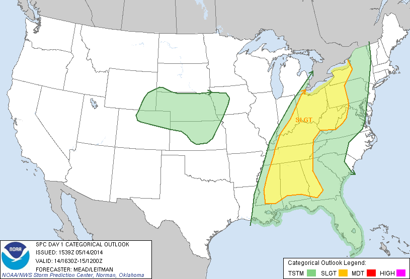Day 1 Outlook Issued around Noon