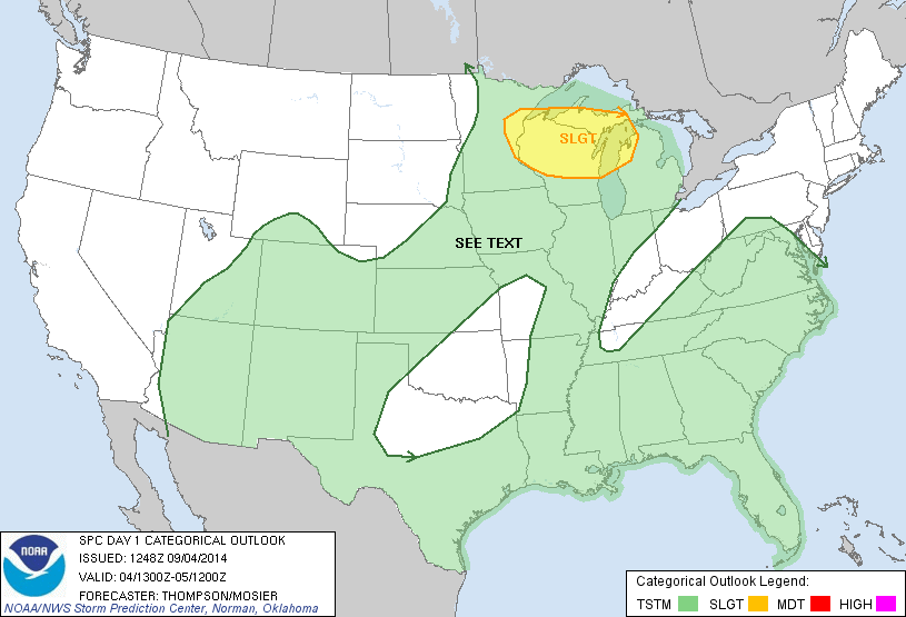 20140904 1300 UTC Day 1 Outlook Graphic