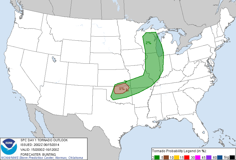 20140615 2000 UTC Day 1 Tornado Probabilities Graphic