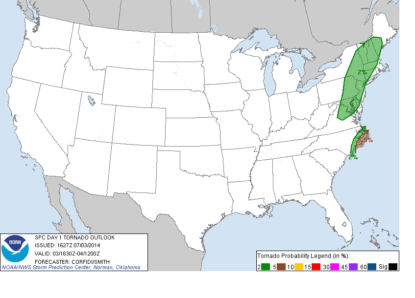 20140703 1630 UTC Day 1 Tornado Probabilities Graphic
