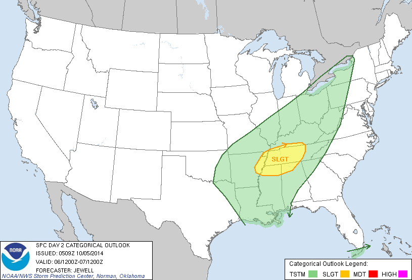 20141005 0600 UTC Day 2 Outlook Graphic