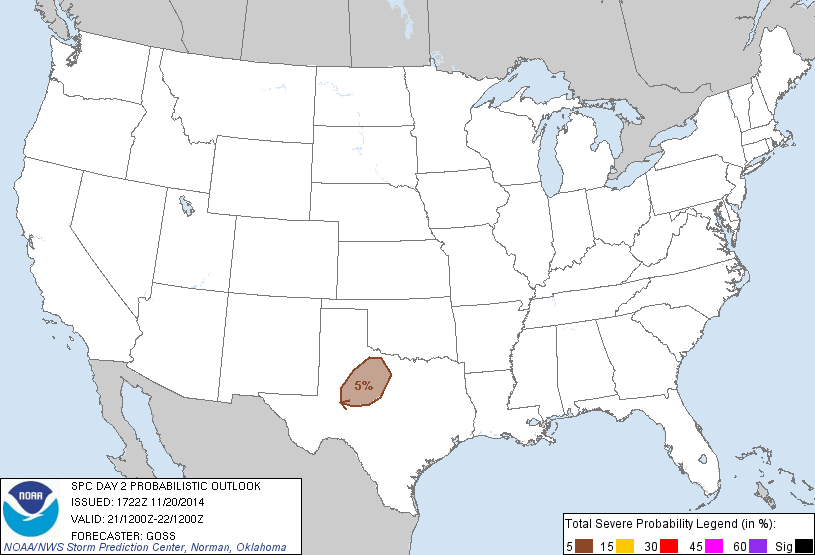 20141120 1730 UTC Day Probabilitic Graphic