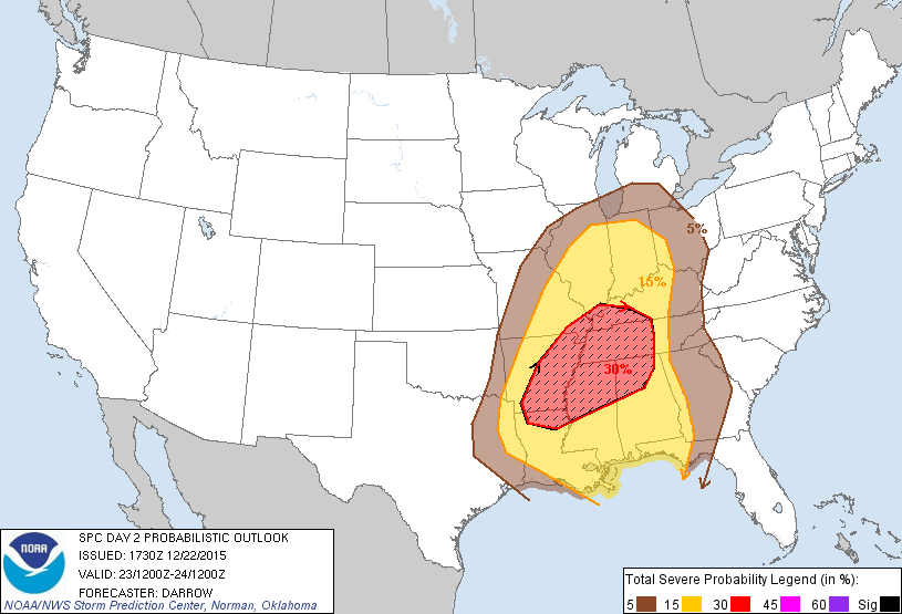 SPC Day 2 Probabilistic Outlook