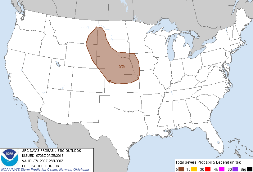 20160725 0730 UTC Day Probabilitic Graphic