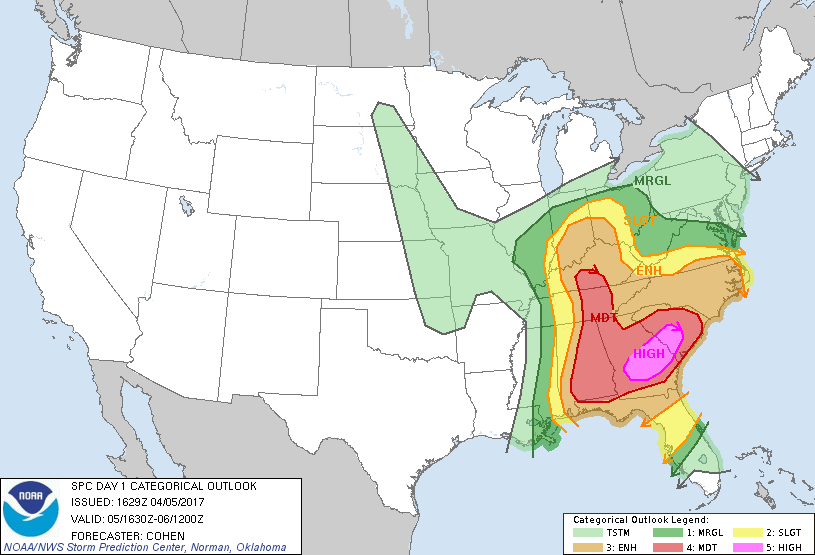 20170405 1630 UTC Day 1 Outlook Graphic