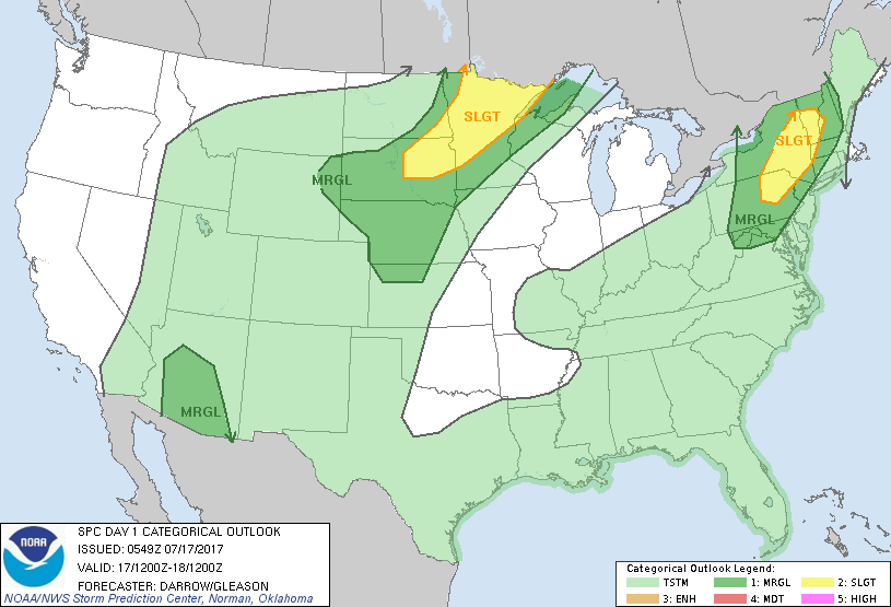 20170717 1200 UTC Day 1 Outlook Graphic