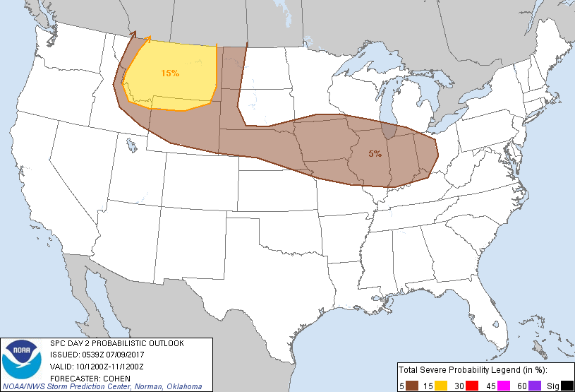 20170709 0600 UTC Day Probabilitic Graphic