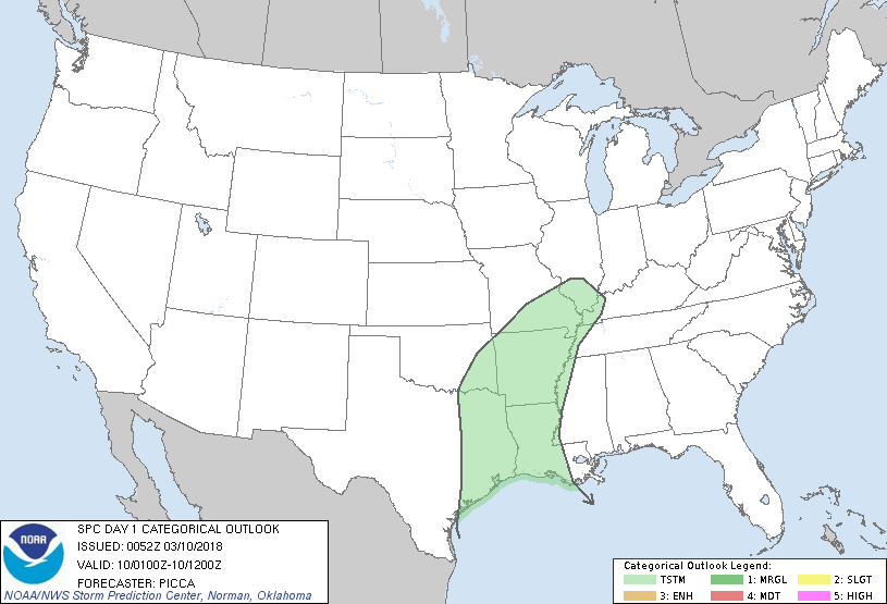 20180310 0100 UTC Day 1 Outlook Graphic