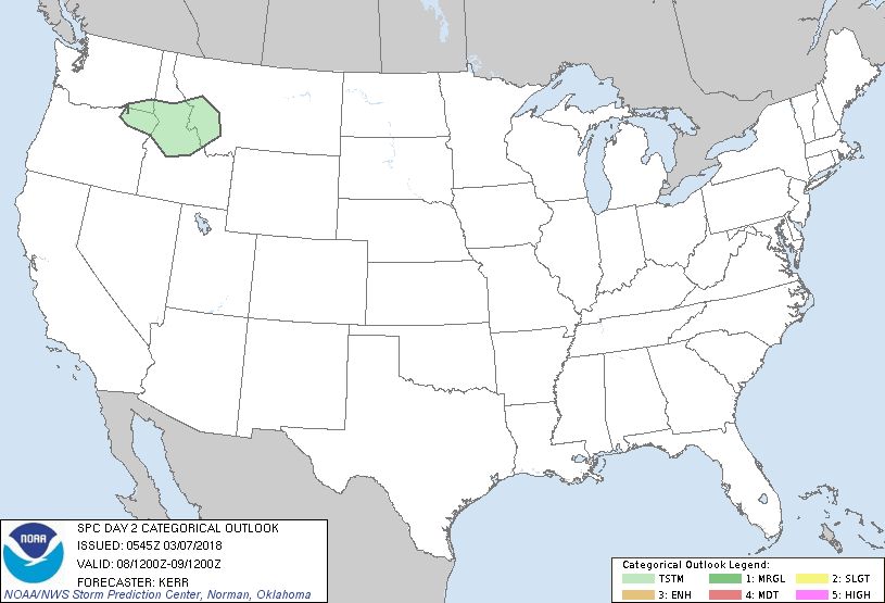 20180307 0700 UTC Day 2 Outlook Graphic