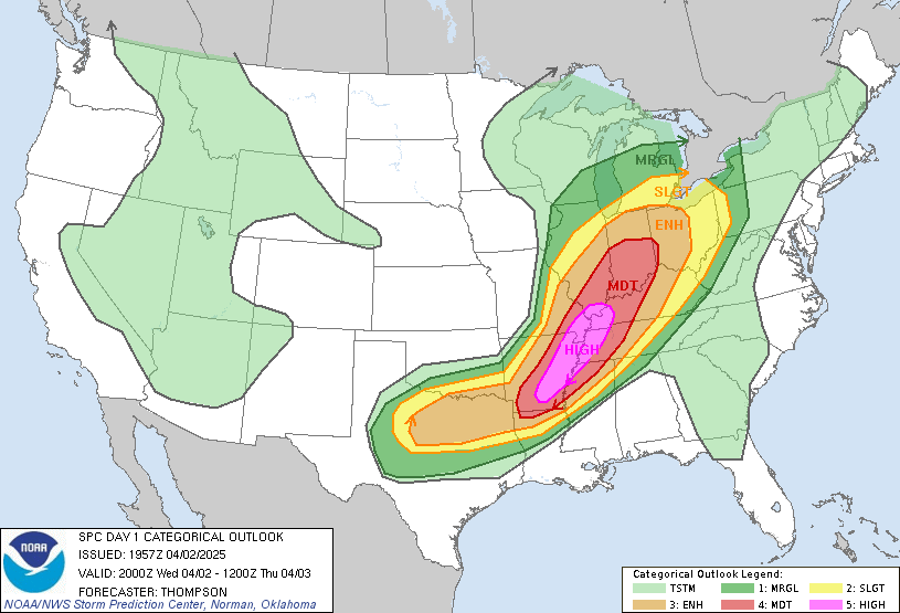 Convective Outlook, Day 1