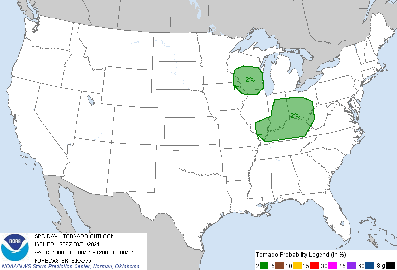 View current day 1 severe weather outlook