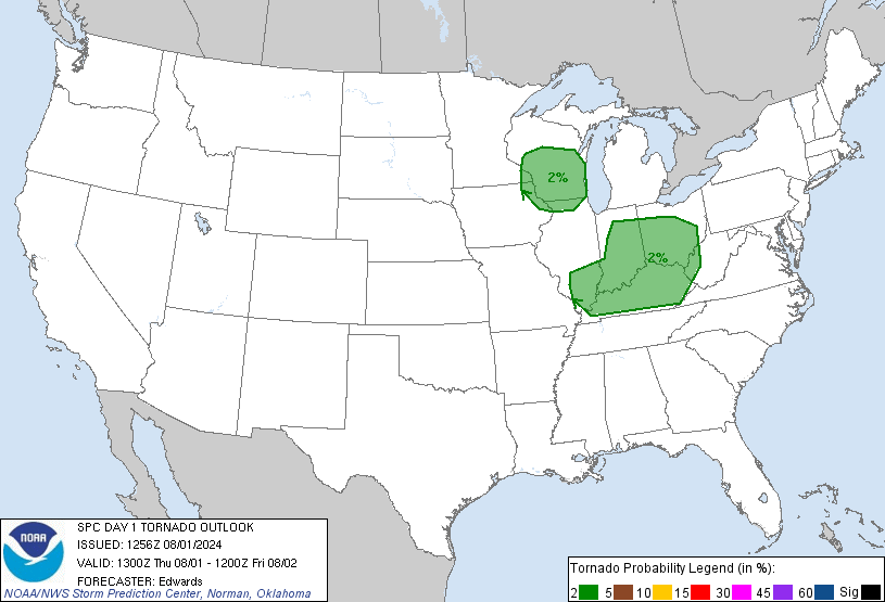 Day 1 Tornado Probability