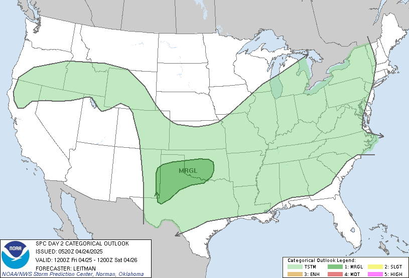 SPC Day 2 0600Z Outlook Categorical