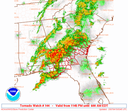 WW0144 Initial Radar image