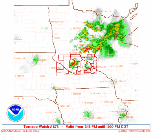 WW0673 Initial Radar image