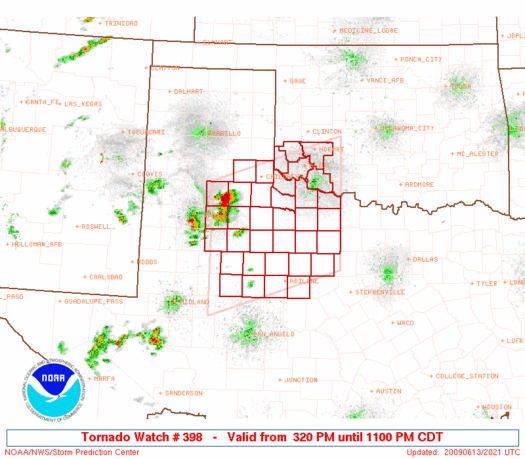 WW0398 Initial Radar image