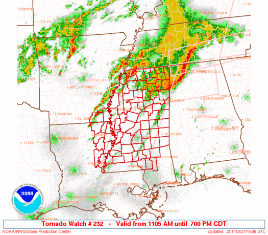 WW0232 Initial Radar image