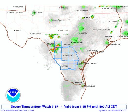 WW0057 Initial Radar image