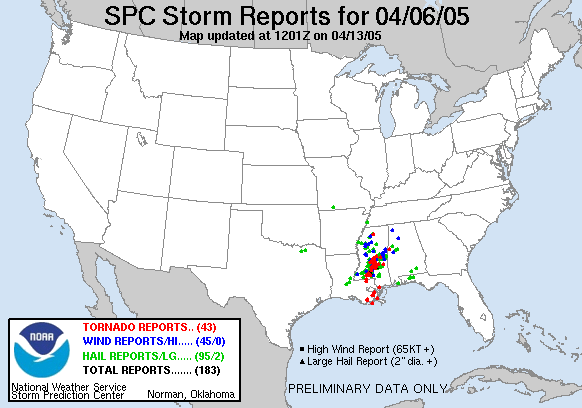 Map of 050406_rpts's severe weather reports