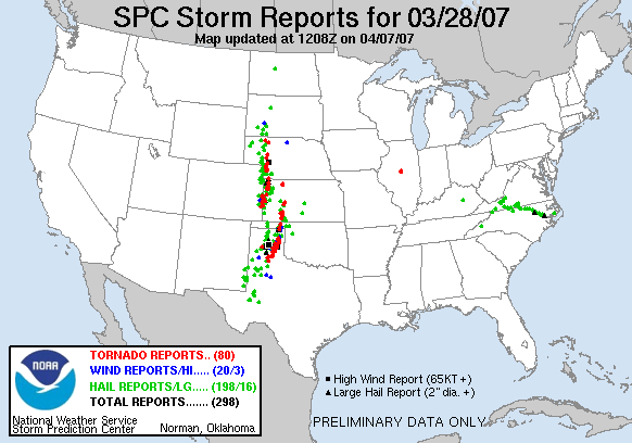 Map of 070328_rpts's severe weather reports