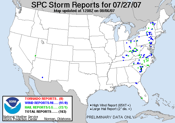 Map of 070727_rpts's severe weather reports