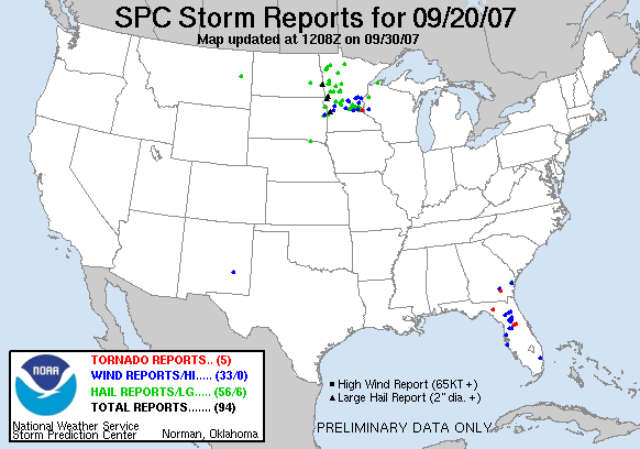 Map of 070920_rpts's severe weather reports