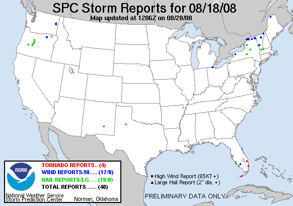 Map of 080818_rpts's severe weather reports