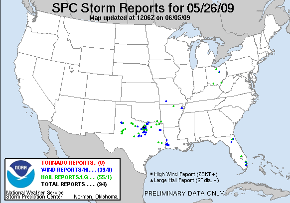 Map of 090526_rpts's severe weather reports