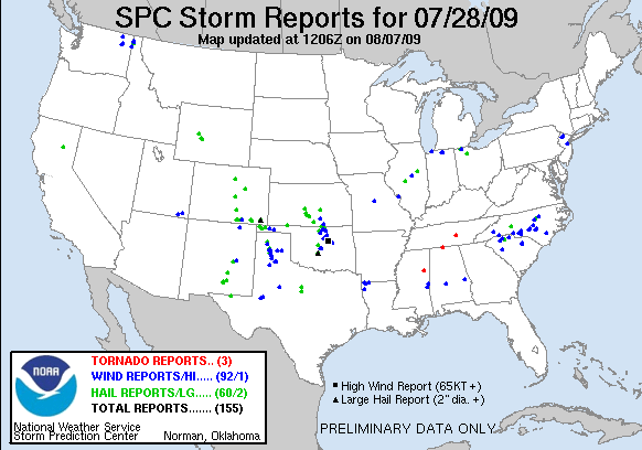 Map of 090728_rpts's severe weather reports