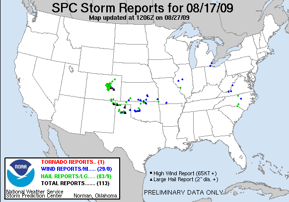 Map of 090817_rpts's severe weather reports