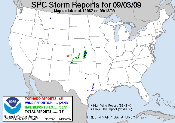 Map of 090903_rpts's severe weather reports