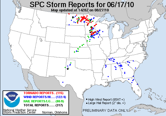 outline map of storm locations