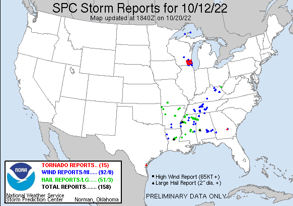 SPC storm reports