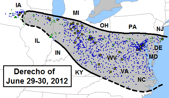 The Ohio Valley / Mid-Atlantic Derecho of June 2012