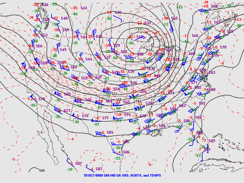 500 Mb Chart Noaa