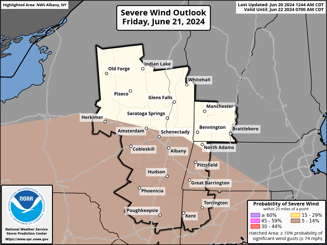 Day 2 Wind Outlook Map