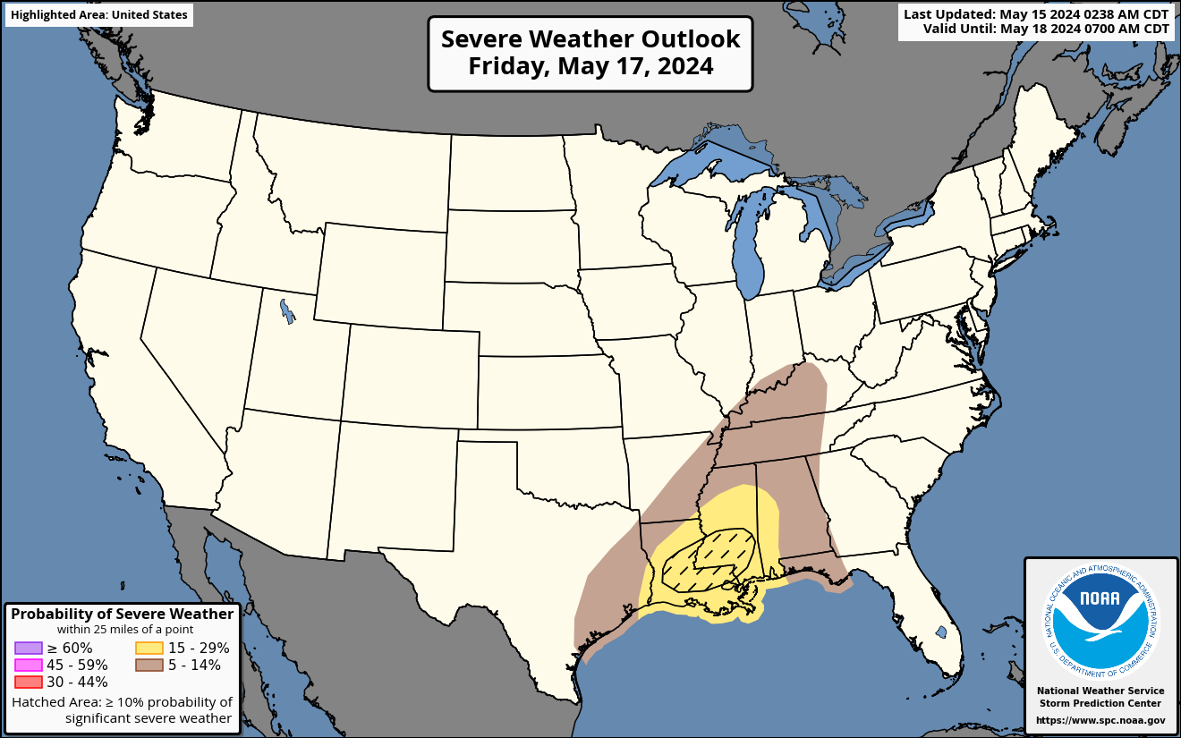 Day 3 Probabilistic Outlook Map