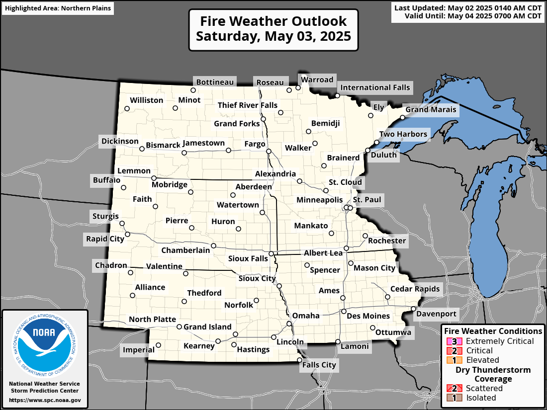 Day 2 Fire Weather Outlook