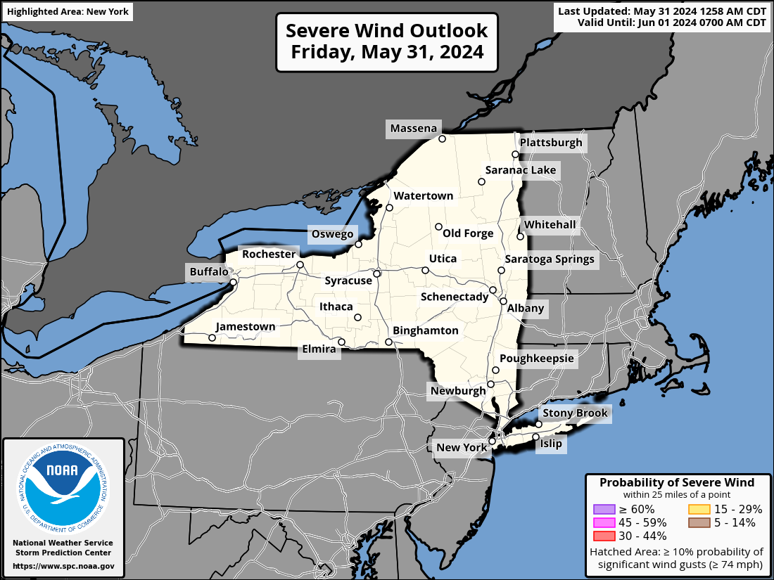 Day 1 Wind Outlook Map