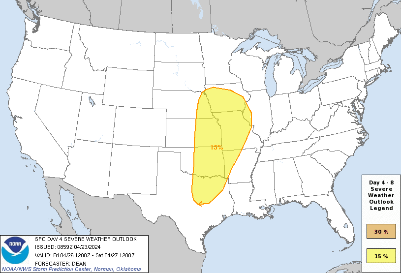 SPC Day 4 Probabilistic Outlook