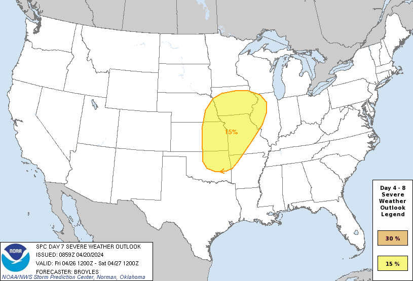 SPC Day 7 Probabilistic Outlook