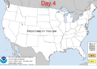 Día actual 4-8 Gráfico y texto de perspectiva convectiva