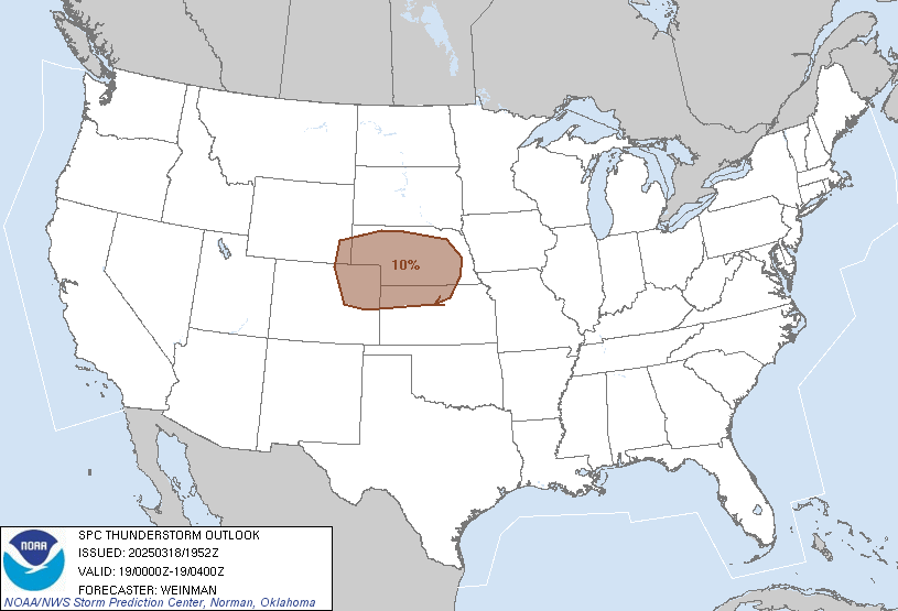 Experimental Enhanced Resolution Thunderstorm Graphic valid until 3Z