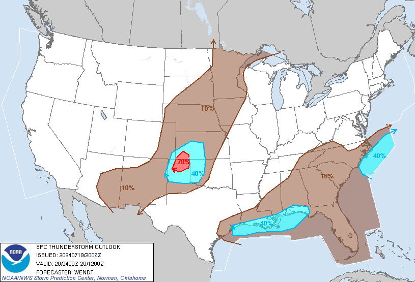 United States NOAA Storm Prediction Center Severe Weather Outlooks Enh_0400