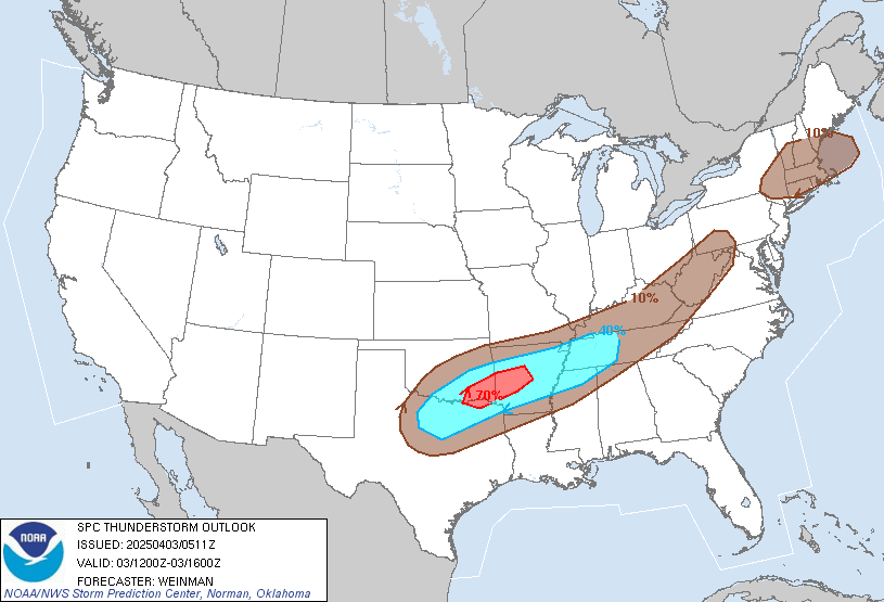 Experimental Enhanced Resolution Thunderstorm Graphic valid until 3Z