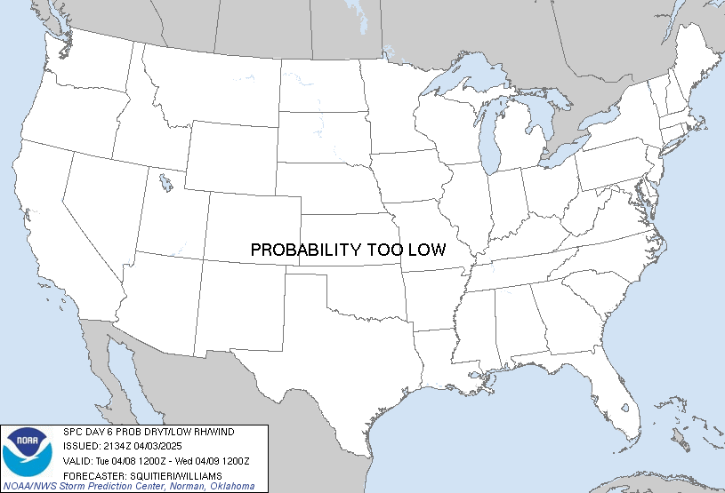 Day 3-8 Fire Weather Outlook