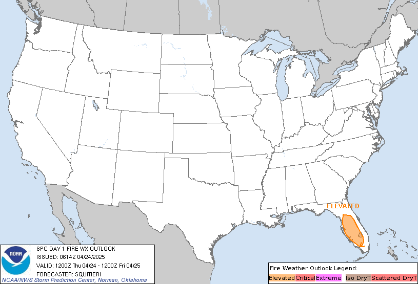 Fire Weather Outlook Day 1