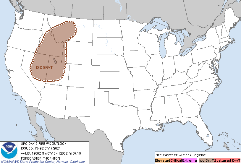 Fire Weather Outlook Day 2