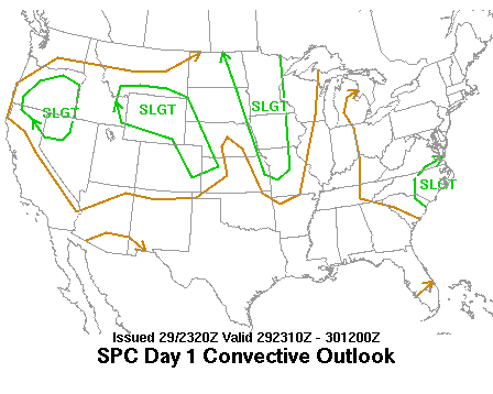 2000 UTC Day 1 Outlook Graphic